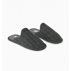 Leta Grey Women's Slip On Slippers - Size 40