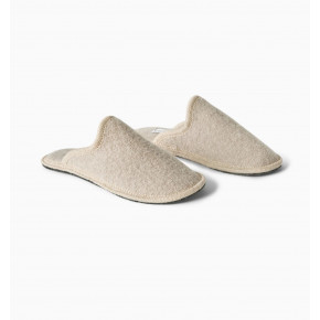 Serena Beige Women Slip On Slippers - Size 40