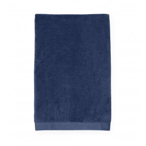 Canedo Navy Diamond Weave Velour/Terry Bath Towels