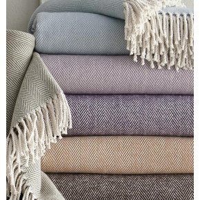 Celine Herringbone Cotton 51x71 Throws