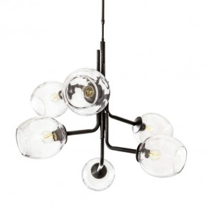 Caledonia Chandelier with 6 Globes Ink