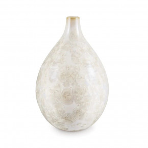 Teardrop Vase, Medium – Crystalline Candent White