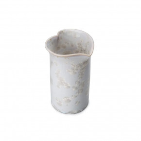 Heart Vase, Medium – Crystalline Candent White