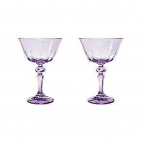 Acqua Rialto Glass Coupe 10 oz Amethyst