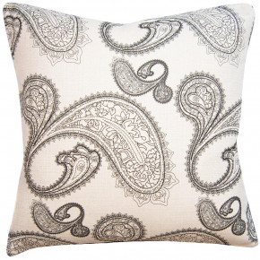 Black and White Paisley Pillow