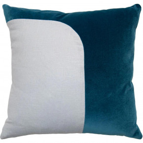 Felix Cyan Light Grey Pillow
