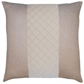 Lennox Linen Quilted Natural Band Pillow
