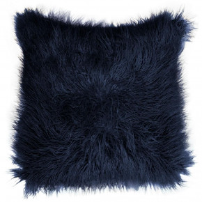 Llama Navy Fur Pillow
