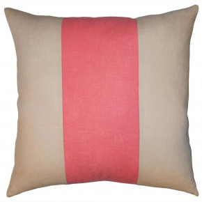 Savvy Hue Linen Pink Band Pillow