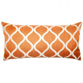 Tangerine Ripples Pillow