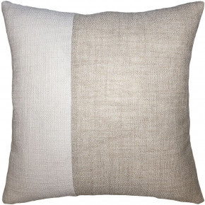 Hopsack Two Tone Natural White Pillow