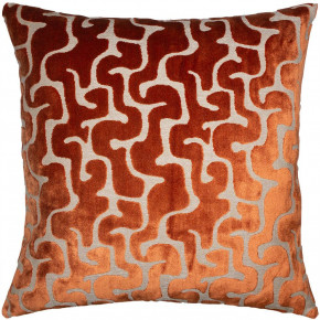 River Orange Pillow