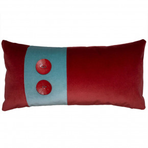 Two Button Red Breeze Pillow