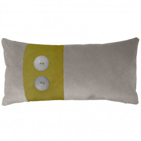 Two Button Sharkskin Wasabi Pillow