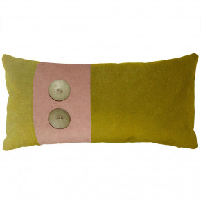 Two Button Wasabi Rose Water Pillow