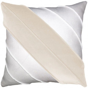 Westend Bone Snow Velvet Pillow