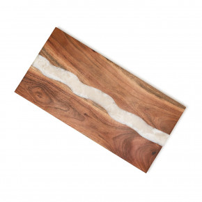 Verglas Hand-Crafted Charcuterie / Tapas / Cheese Board with Resin Inlay (hand wash only, minor imperfections and variations are natural characteristic of material and hand-crafted origin) Acacia Wood/Resin