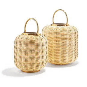 Two's Company Set of 2 Rattan Decorative Storage Boxes Incl 2 Sizes並行輸入 S&frasl;2 Rattan Weave Pattern Easter Bunnies Assorted 2 Patterns