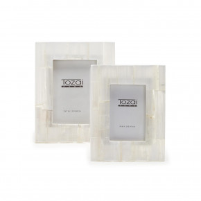 Selenite Photo Frames, Set of 2