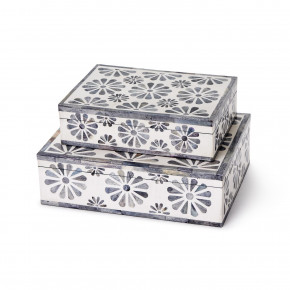 Mosaic Covered Box, Set of 2