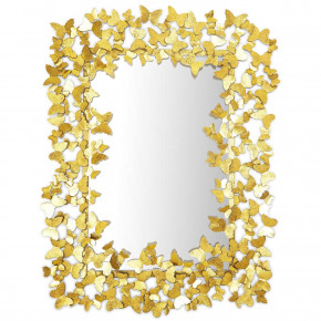 Golden Butterfly Galore Wall Mirror Metal/Glass