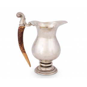 Pitcher Pewter Faux Antler Handle