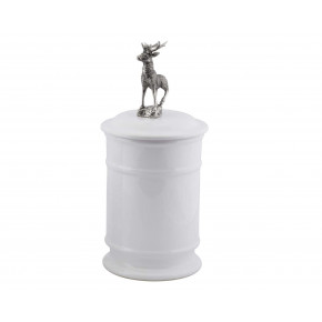 Lodge Style Elk Tall Stoneware Canister