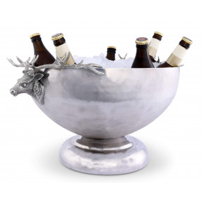 Lodge Style Elk Head Stainless Ice Tub