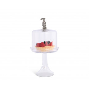 Glass Dome Stand Short Bunny