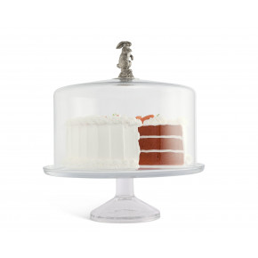 Cake Plate with Dome Bunny