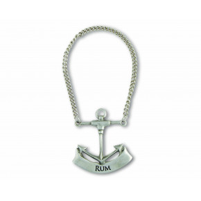 Sea And Shore Pewter Anchor Rum Decanter Tag