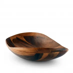 Wave Wood Salad Bowl Large