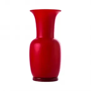 Opalino Red Sandblasted Vase