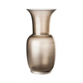 Satin Grey/Crystal Vase