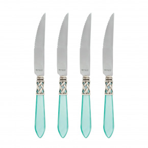 Aladdin Antique Aqua Steak Knives - Set of 4 9"L