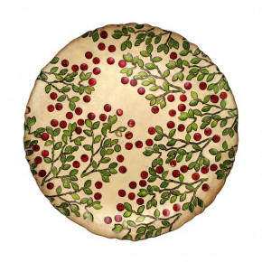 Cranberry Glass Round Platter 13"D