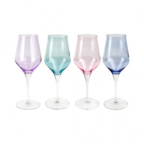 Contessa Assorted Water Glasses - Set of 4 4"H, 10 oz