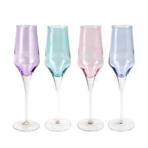 Contessa Assorted Champagne Glasses - Set of 4 10.25”H, 7 oz