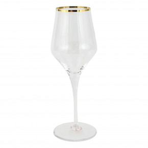 Contessa Gold Wine Glass 9"H, 9 oz