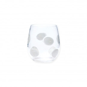 Drop White Stemless Wine Glass 4"H, 10 oz