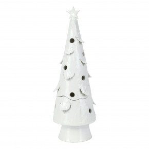 Foresta White Large Tree with Star 20"H