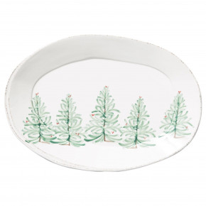 Lastra Holiday Oval Platter 18.5"L, 12.5"W