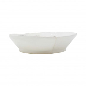 Lastra White Medium Shallow Serving Bowl 10"D, 2.5"H