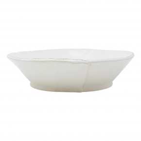 Lastra White Large Shallow Serving Bowl 11.5”D, 3”H