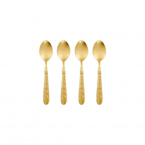 Martellato Gold Demitasse Spoons - Set of 4