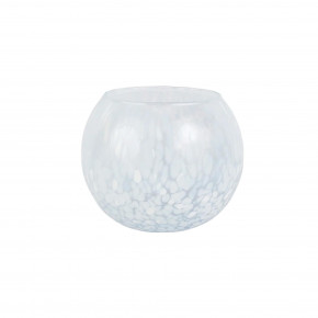 Nuvola Light Blue and White Small Round Vase