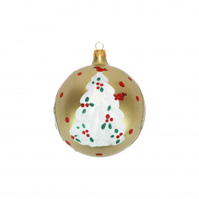 Tree with Red Birds Ornament 4"D