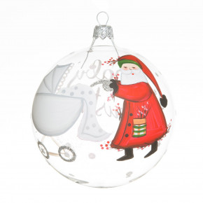 Old St. Nick Baby's First Christmas Ornament 4"D
