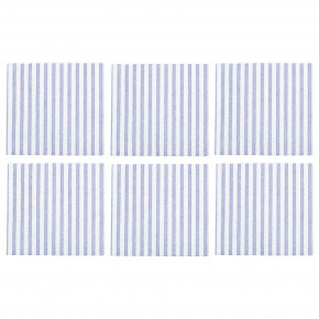 Papersoft Napkins Capri Blue Cocktail Napkins (Pack of 20) - Set of 6 5"Sq (Folded) 10"Sq (Flat)