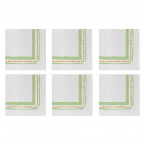 Papersoft Napkins Campagna Green Cocktail Napkins (Pack of 20) - Set of 6
